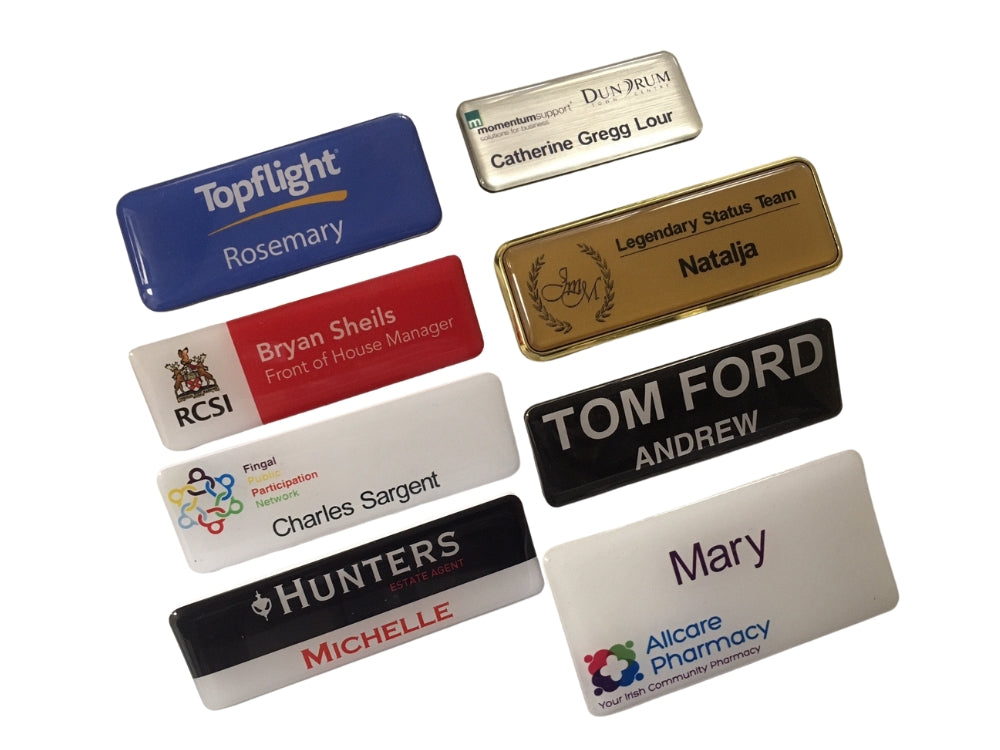 Domed Name Badges - Z024
