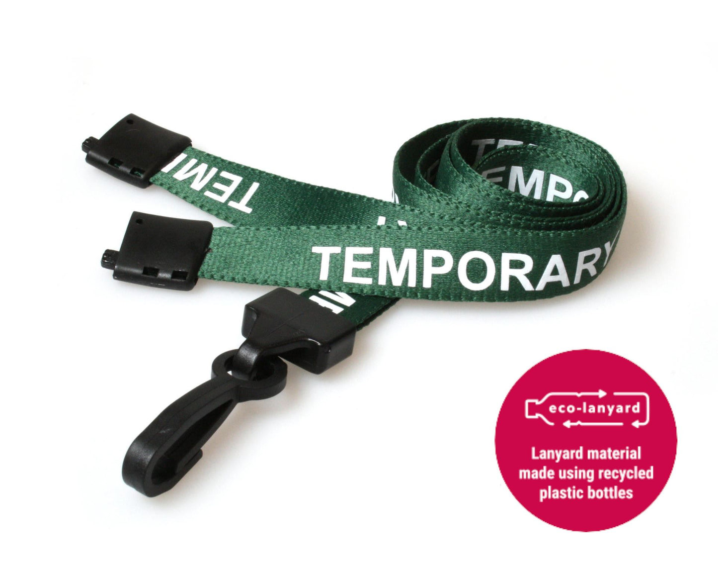 TEMPORARY Lanyard with Plastic J Clip