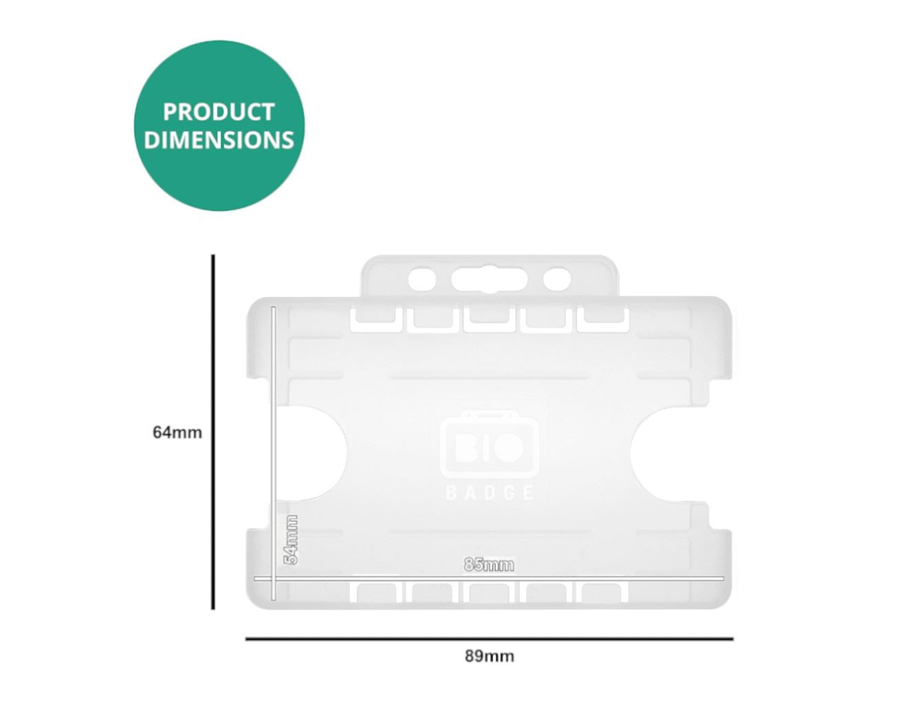 CLEAR DUAL-SIDED HOLDER LANDSCAPE - HH121