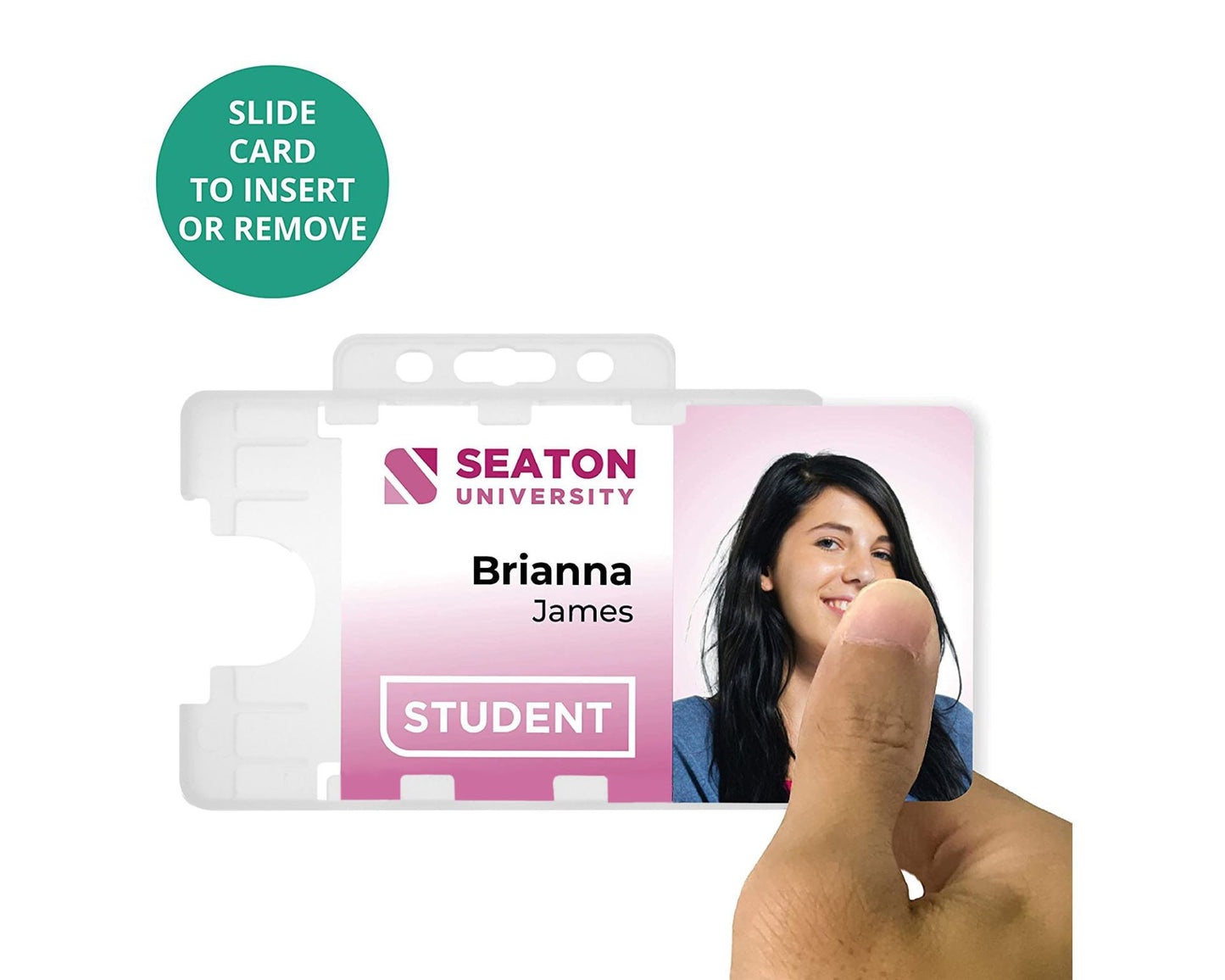 CLEAR DUAL-SIDED HOLDER LANDSCAPE - HH121