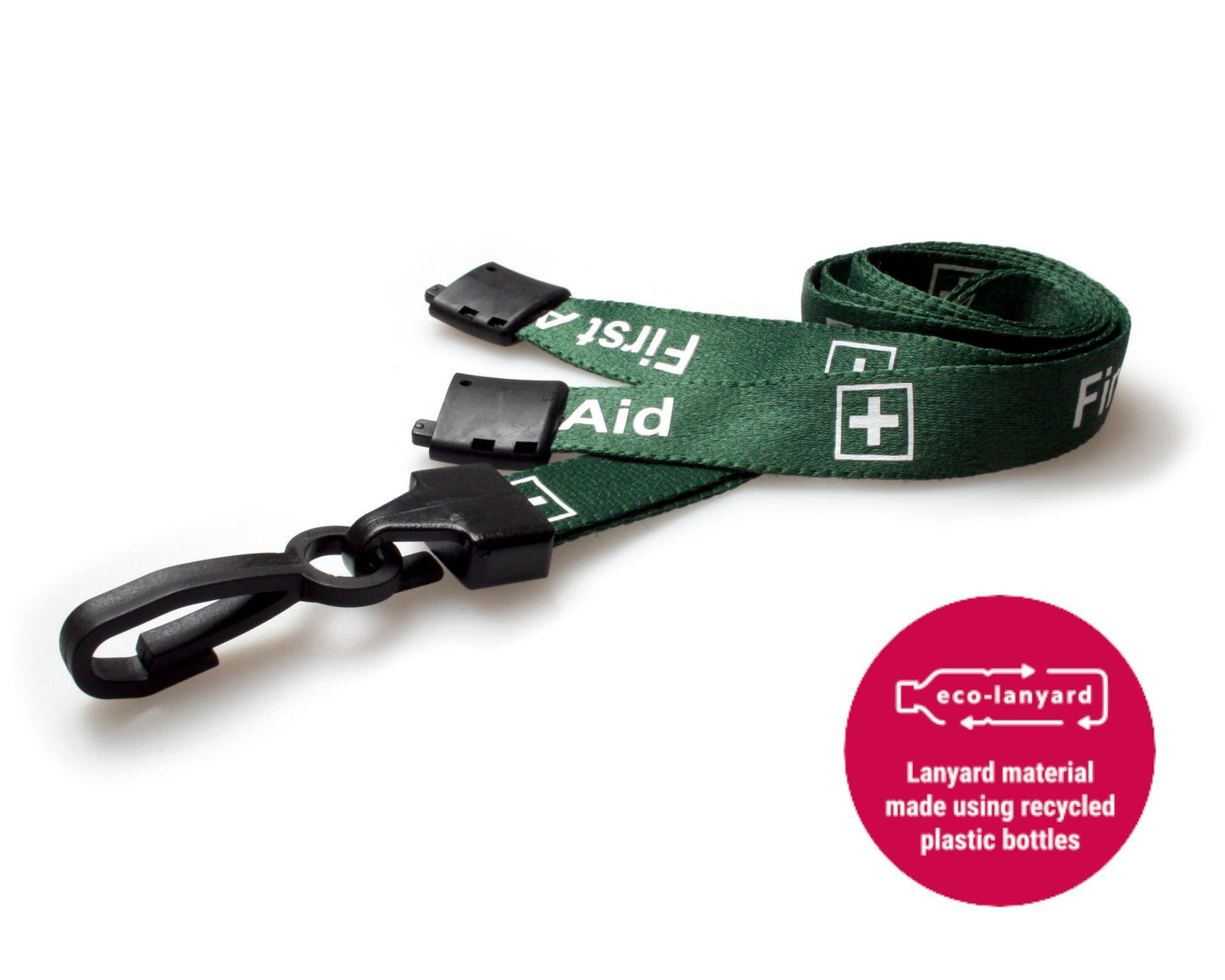 First Aid Lanyards with Plastic J Clip