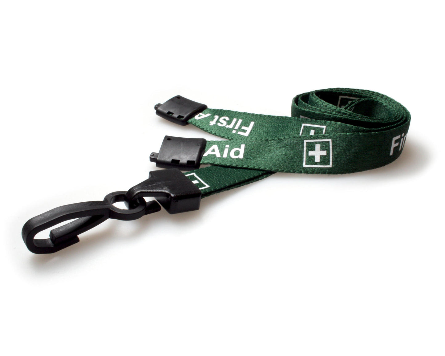 First Aid Lanyards with Plastic J Clip
