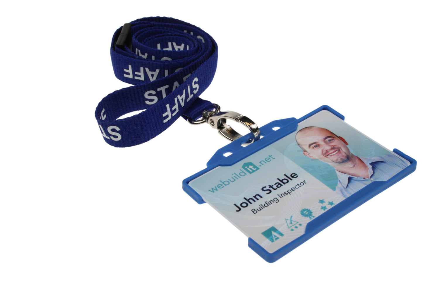 BLUE STAFF Lanyards with Metal Clip