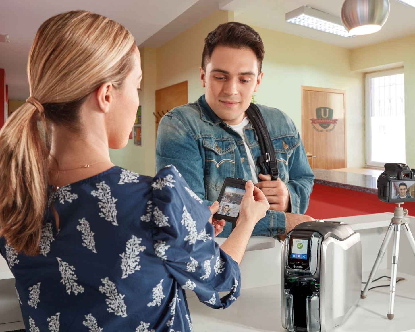Zebra ZC300 Plastic Card Printer with Ethernet (dual-sided)