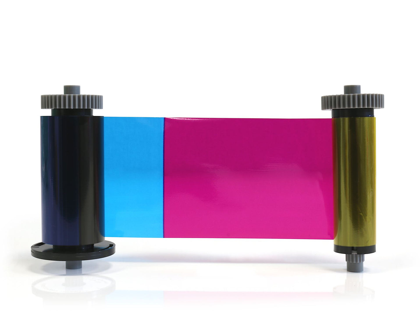 EasyBadge 2.0 YMCKO Full Color Ribbon, 653075 (100 Prints)