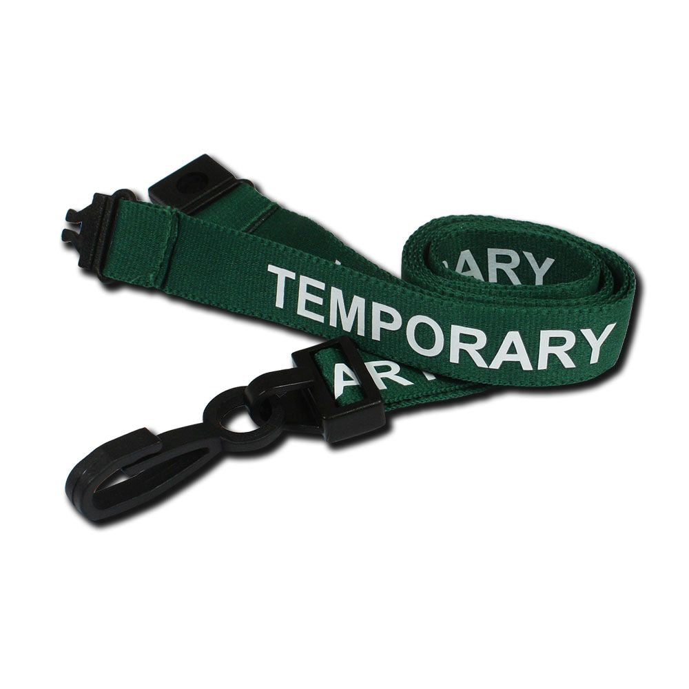 TEMPORARY Lanyard with Plastic J Clip