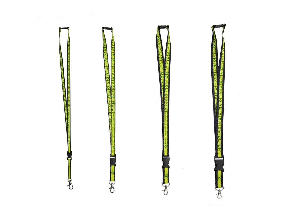 Full Colour ECO RPET Braid Lanyard- Recycled