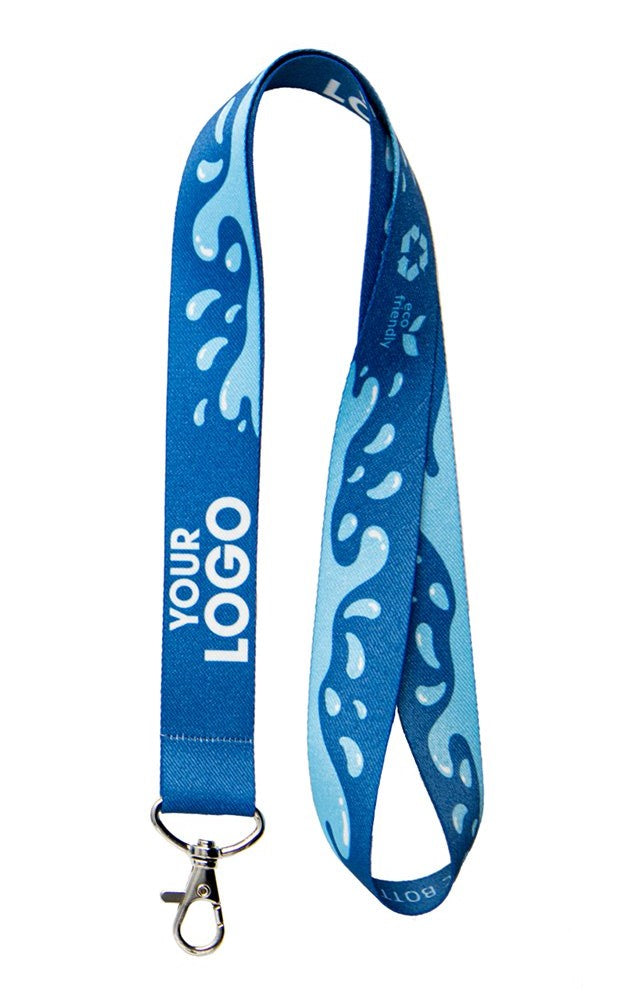 Full Colour ECO RPET Braid Lanyard- Recycled
