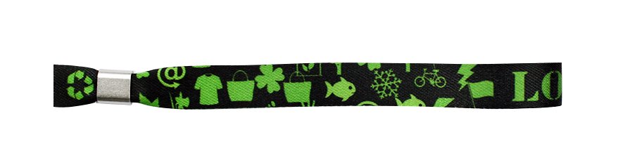 Express Printed RPET Fabric Wristbands