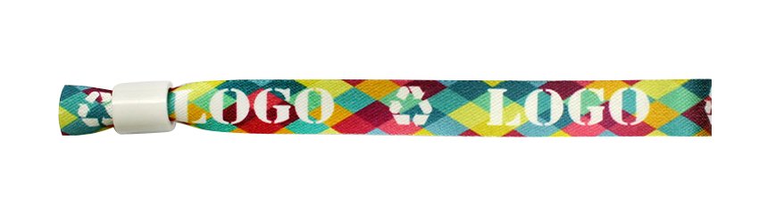 Express Printed RPET Fabric Wristbands
