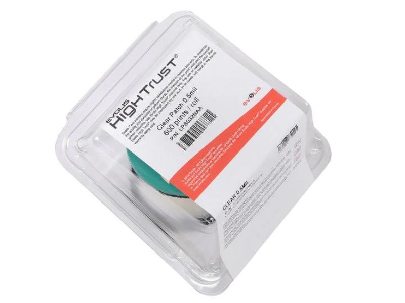 Evolis LPS032NAA 0.5mil Clear Patch Laminate (600 Prints)