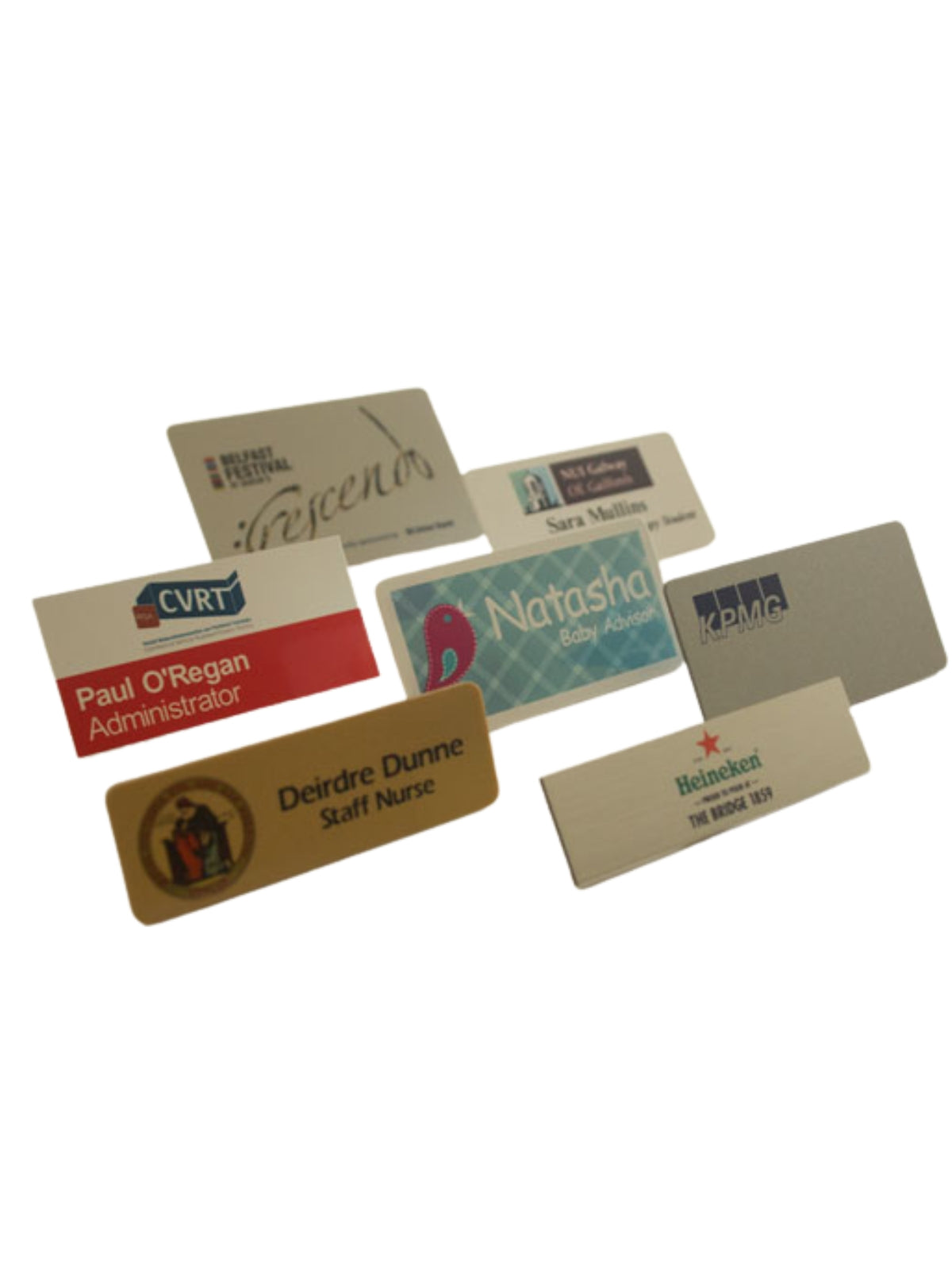 Digitally Printed Name Tags
