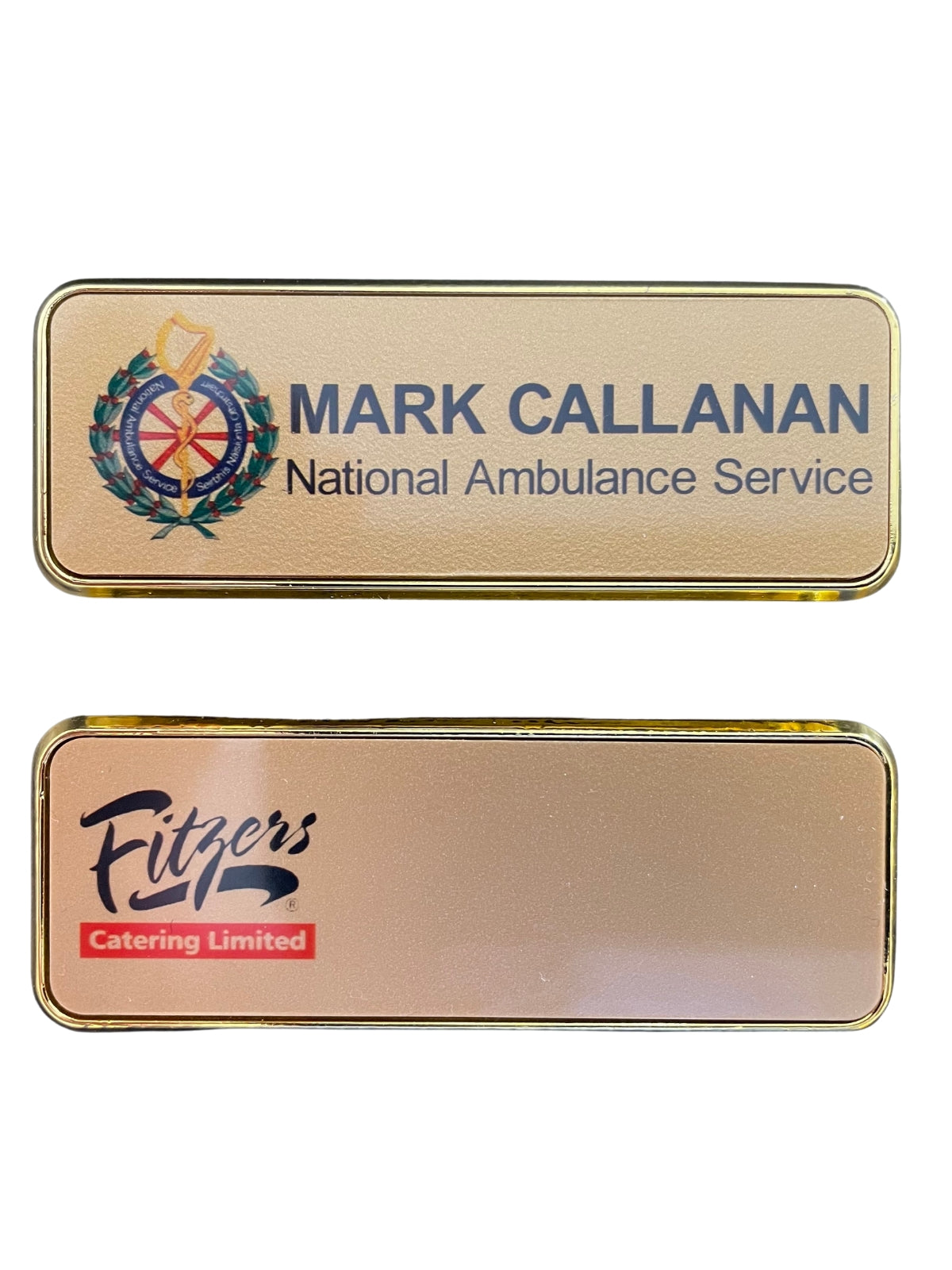 Name Tags with Metal Frame
