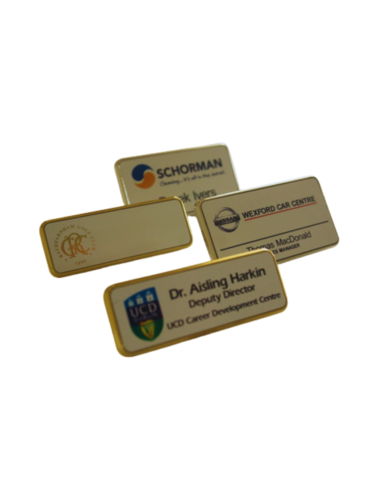 Name Tags with Metal Frame