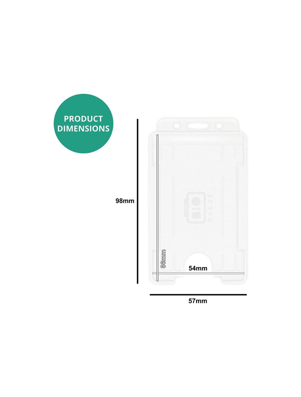 CLEAR DUAL SIDED HOLDER PORTRAIT - HH127