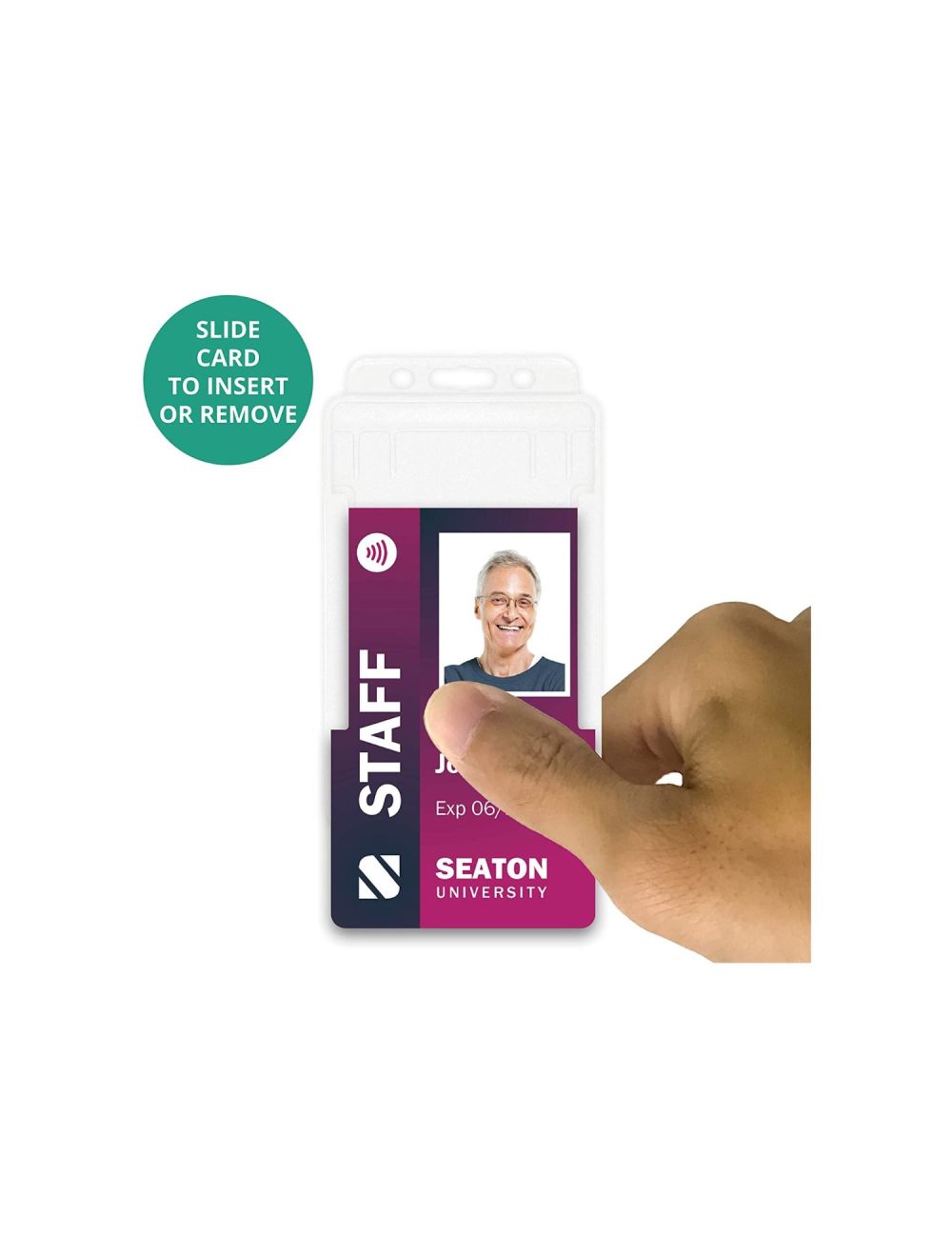 CLEAR DUAL SIDED HOLDER PORTRAIT - HH127
