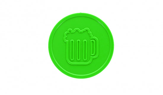 GREEN BEER MUG TOKEN - T1007