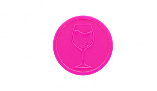PINK WINE GLASS TOKEN - T1008