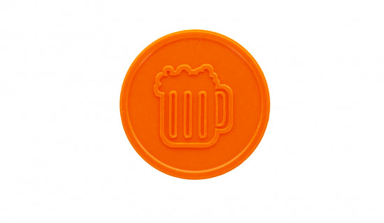 ORANGE BEER MUG TOKEN - T1006
