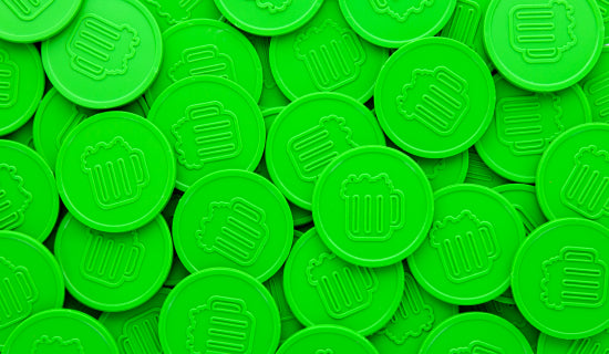 GREEN BEER MUG TOKEN - T1007