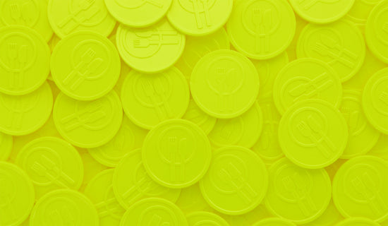 YELLOW MEAL TOKEN - T1009