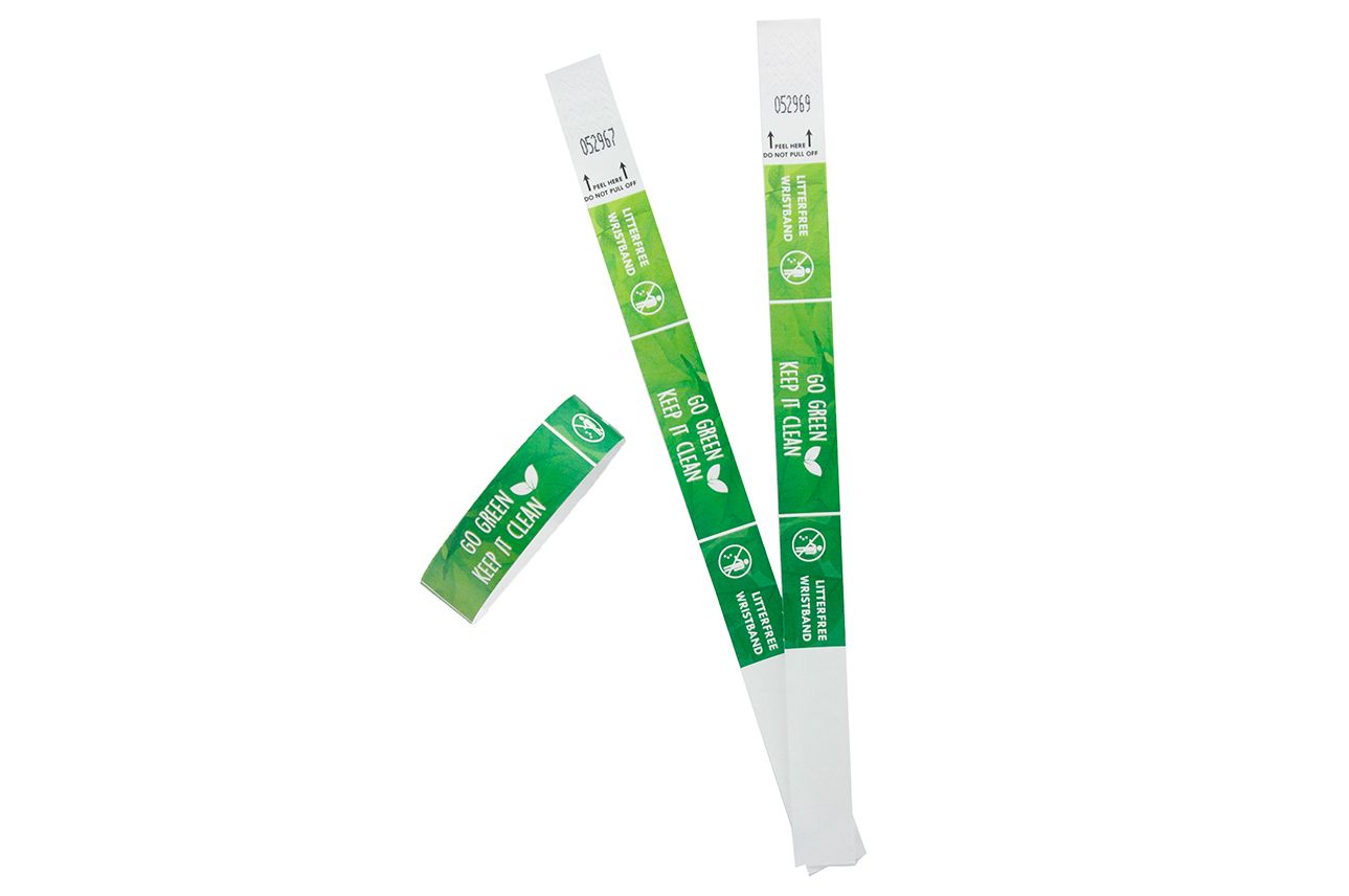 LITTER FREE -ECO TYVEK WRISTBANDS