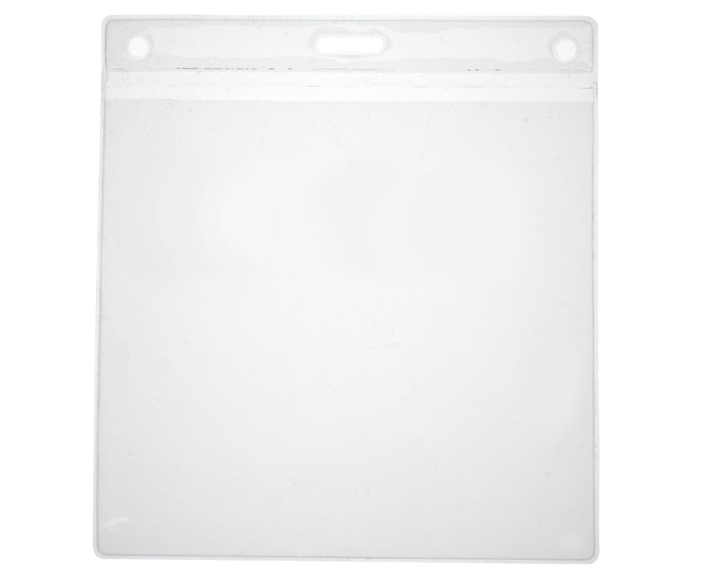 Clear Vinyl Visitor Pass Holders - Landscape - Insert 110 x 103mm (sold in packs of 100)