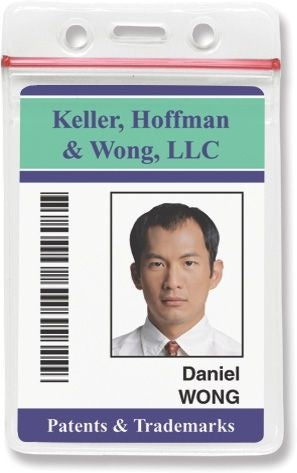 VINYL ZIP LOCK WALLET PORTRAIT - P980