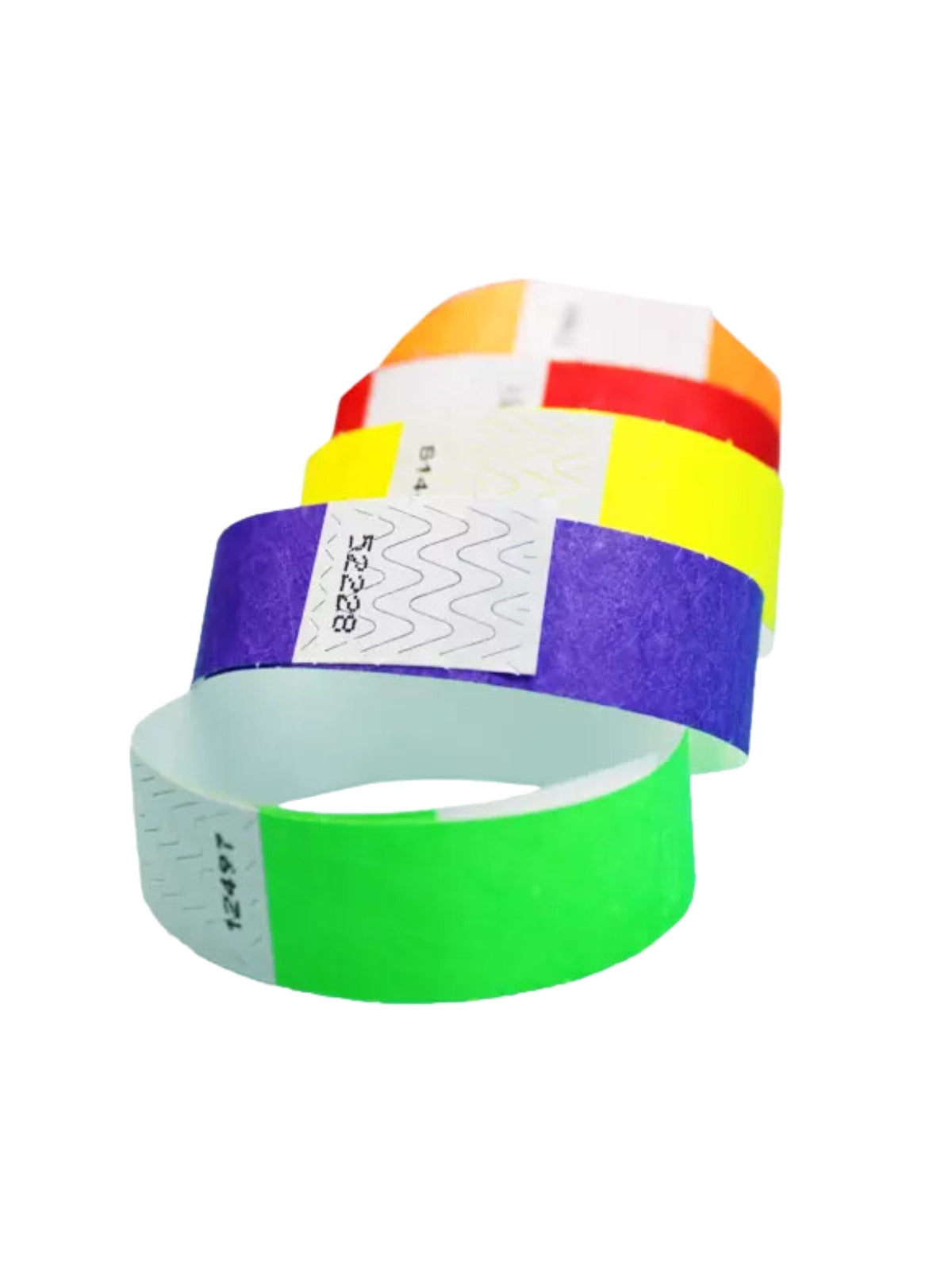 25mm Plain Tyvek Wristbands