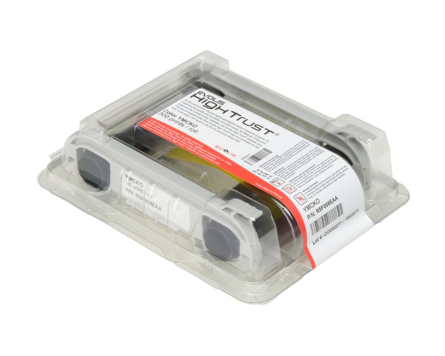 Evolis R5F008EAA YMCKO Colour Ribbon (300 Prints)