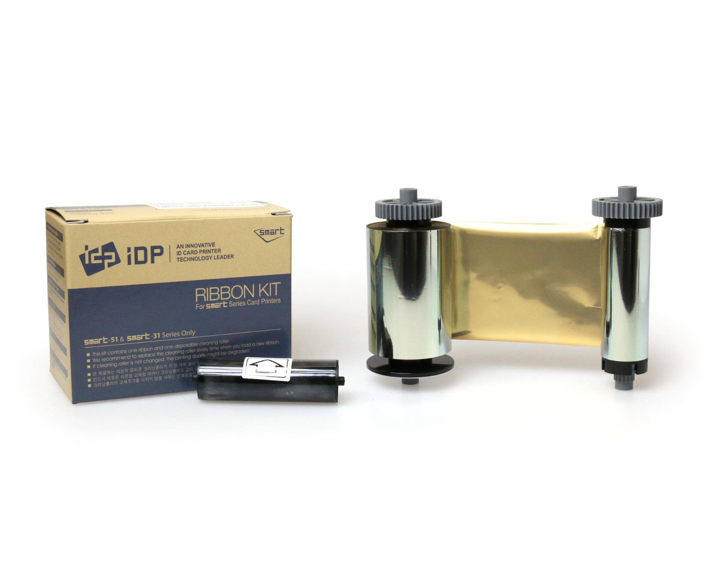 Smart 51 & 31 Metallic Gold Mono Ribbon Roller with Cleaning Roller - 1200prints 659374