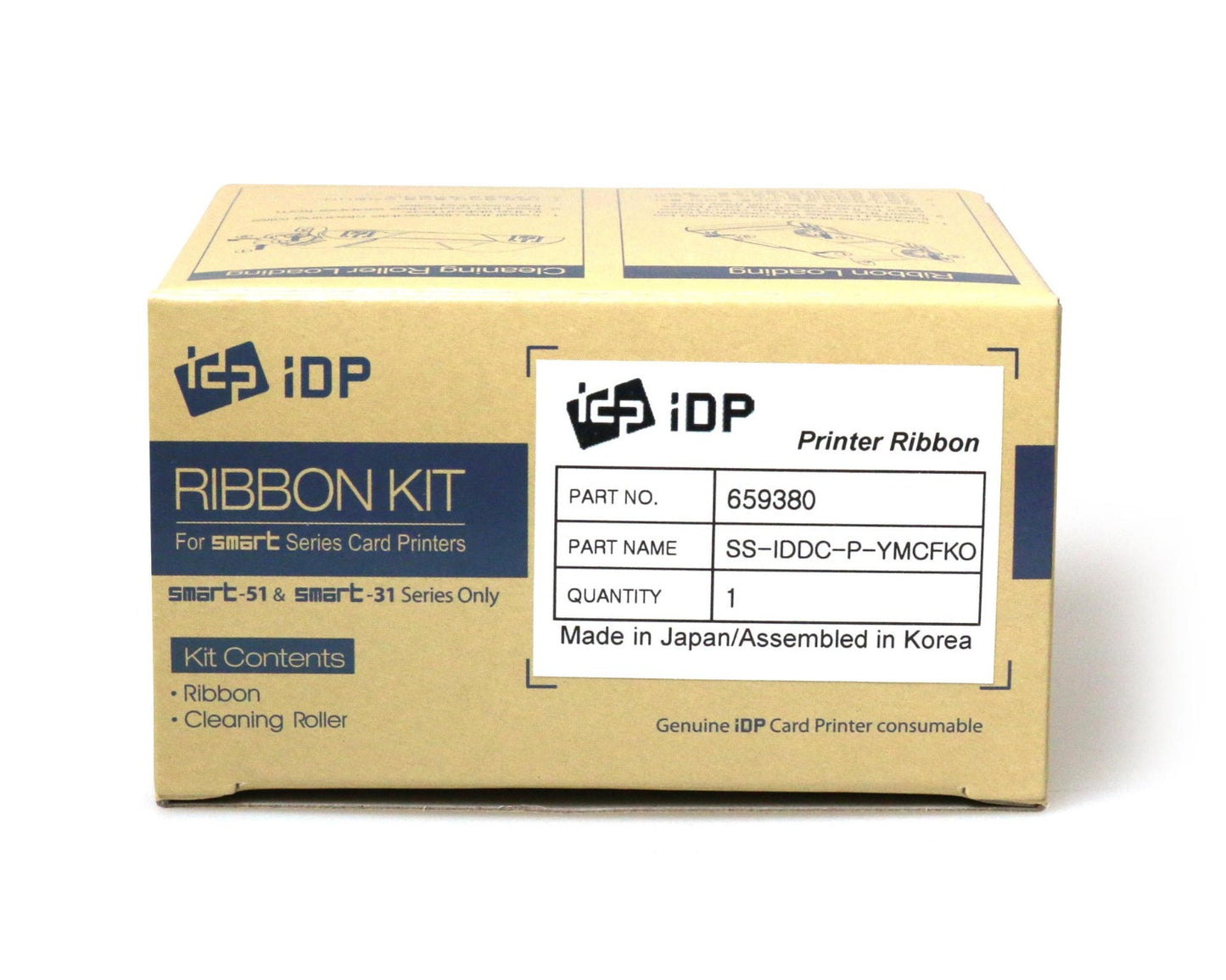Smart 51 & 31 Metallic Gold Mono Ribbon Roller with Cleaning Roller - 1200prints 659374