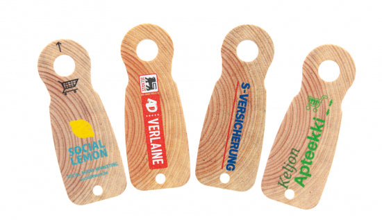 WOODEN SHOPPING CART TOKENS