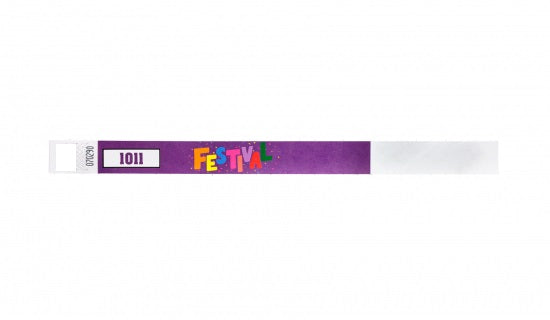 FULL COLOUR Tyvek Wristbands
