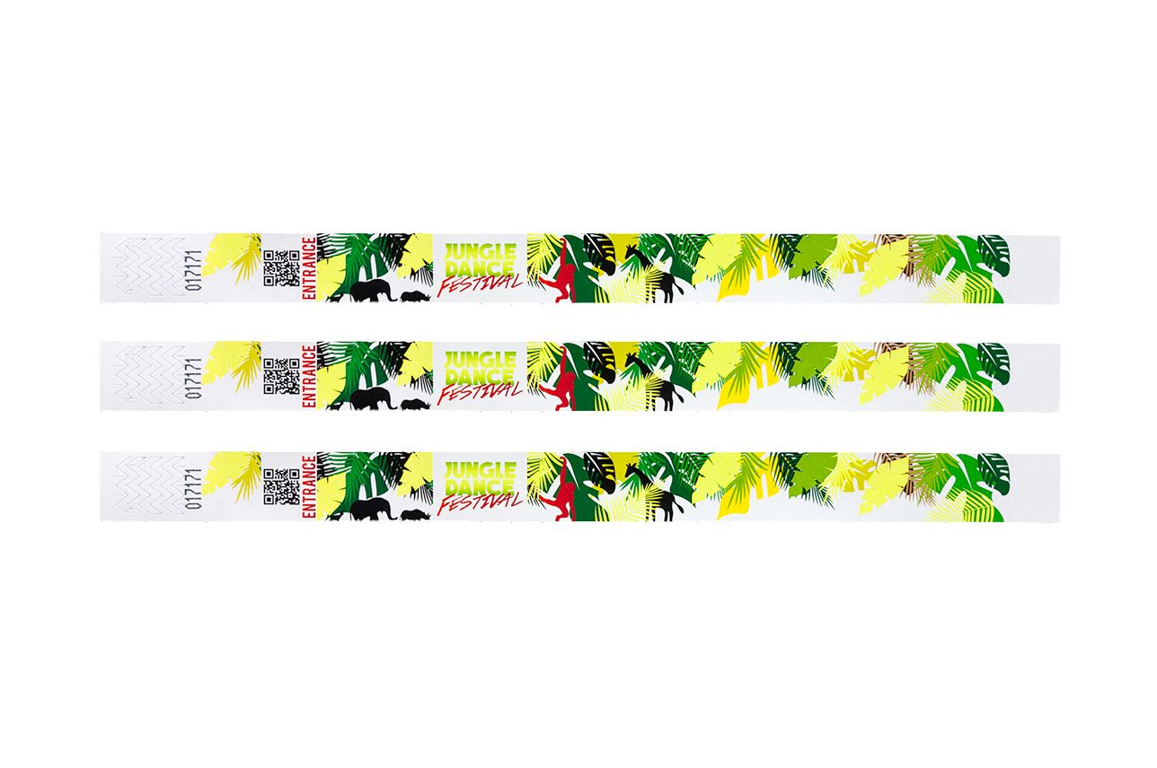 FULL COLOUR Tyvek Wristbands