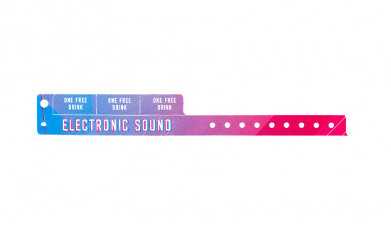FULL COLOUR TABBED WRISTBANDS