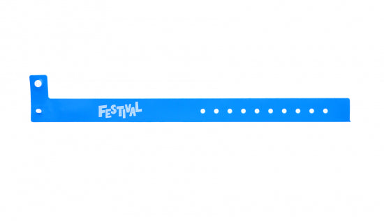 19mm VINYL WRISTBANDS - SINGLE COLOUR