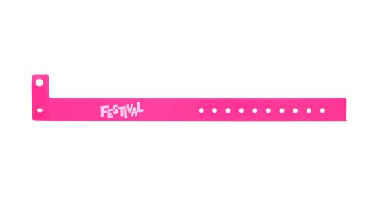 19mm VINYL WRISTBANDS - SINGLE COLOUR