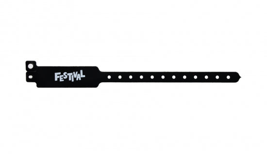 25mm VINYL WRISTBANDS - SINGLE COLOUR PRINT