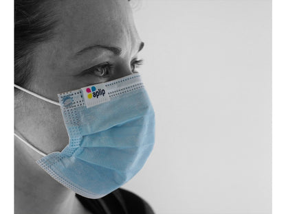 Disposal Printed Face Mask with Satin Tag