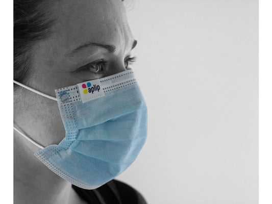 Disposal Printed Face Mask with Satin Tag