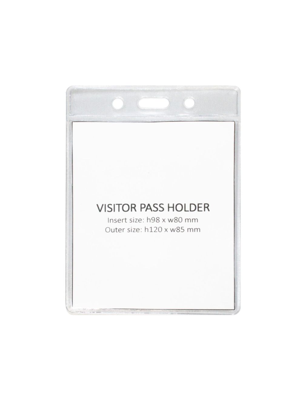 Vinyl Badge Holder with Resealable Zip Closure - 60 x 99 mm Insert